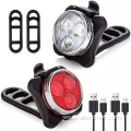 Outdoor plastic round Led Bicycle Tail Light USB